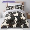 Border Collie Muster Bettwäsche Steppdecke Set Bettbezug Kissenbezug Heimdekoration Geburtstagsgeschenk (1 Bettbezug + 2 Kissenbezüge, ohne Füllung)