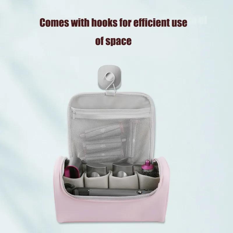 Lockenwickler-Aufbewahrungstasche, tragbar, mit Reißverschlussgriff, Reise-Stil, Haartrockner, Glätteisen, Lockenstab, einfache Aufbewahrungstasche mit großer Kapazität YLE514