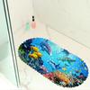 Ocean World Map Balcony Bathroom Mat Hydrophobic Non-Slip Door Mat Swimming Pool Public Places Non-Slip Floor Mat