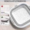 Foldable Foldable Soft Silicone Compact for Foot Outdoor Square Washbasin, Bucket, Material, Structure, Space-Saving, Laundry, Cleaning, Baths,