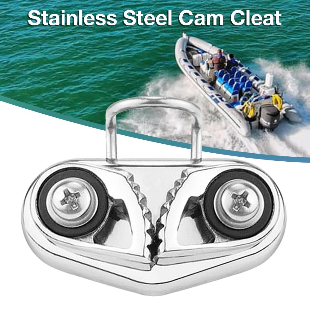 1x Boat Yacht Cam Cleat Marine Grade 316 Stainless Steel 68x35mm Wear-Resistance 1x Boat Yacht Cam Cleat Marine Grade 316 Stainless Steel 68x35mm Wear-Resistance