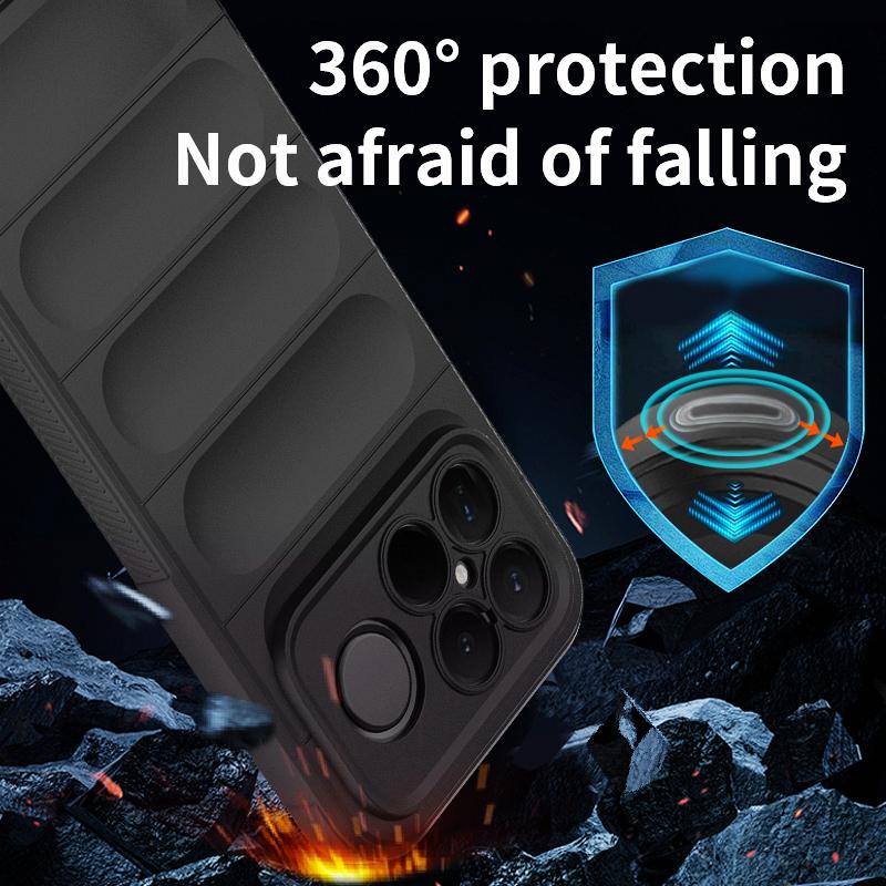 KEYSION Shockproof Matte Phone Case for Xiaomi POCO F8 Ultra F8 Pro Anti-skid Soft Silicone Phone Back Cover for POCO F8 Pro