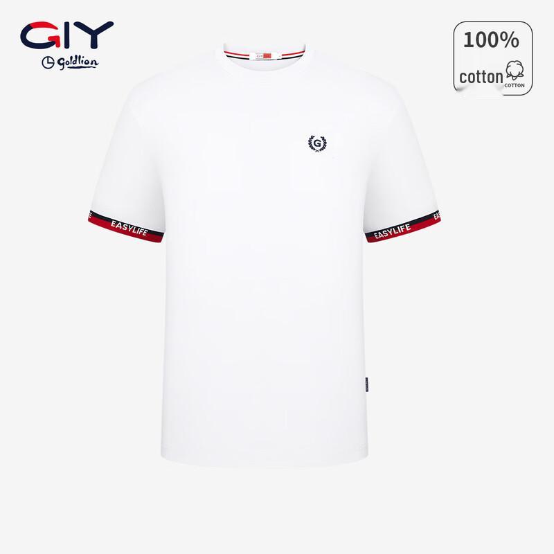 Goldlion Men s Pure Cotton Short Sleeve Round Neck T-shirt XL