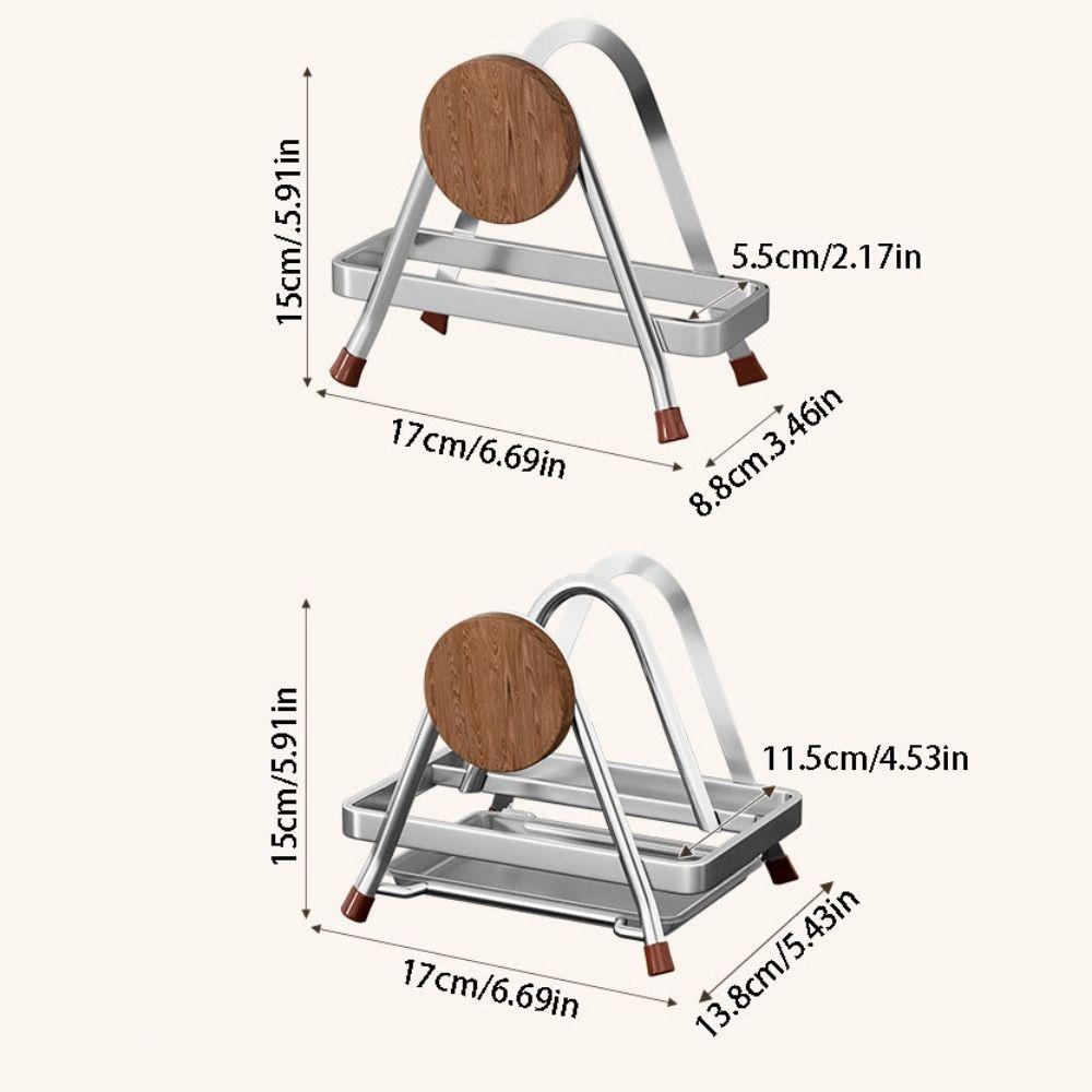 Rustproof Cutting Board Holder Stable Kitchen Storage Rack Durable Pot Lid Organizer Cabinet