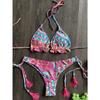 2024 Sexy Bikini Floral Print Bademode String Bikini Set Push Up Badeanzug Bikinis Frauen Biquini Strand Badeanzug Frauen