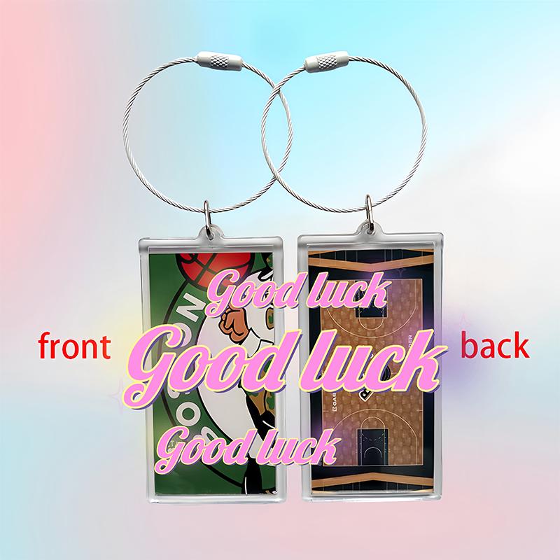 Sports Backpack Handbag Team Keychain Idol Star Basketball Court Keychain