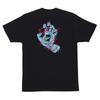 Santa Cruz SCREAMING INFERNO HAND Skateboard T Shirt BLACK