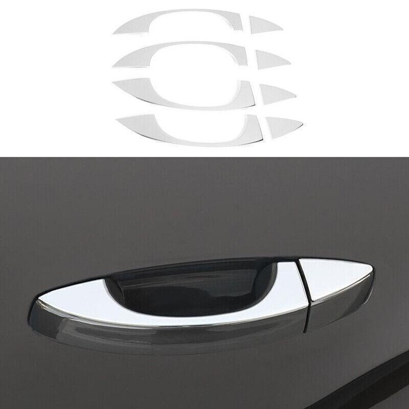 Chrome Steel Exterior Side Door Handle Cover Trim For Volkswagen Atlas 2018~2021