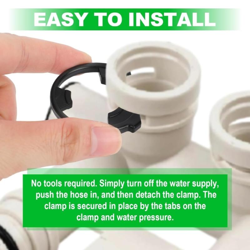 7337571 7170288 Universal Water Softener Seal Replacement Pack Includes 4 Clip 4 Seals & 1 Removal Tool for Softener