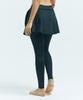 Leijibi Easy Move Flare 9/1 Length 2-In-1 Water Leggings Rash Guard Skirt Pants Black