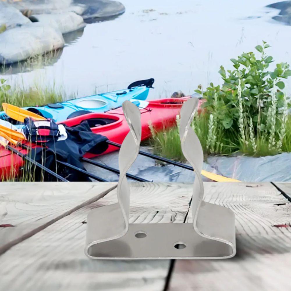Durable Marine Hook Holder Stainless Steel Spring Clamp Hardware Boat Hook Holder  Marine Hardware