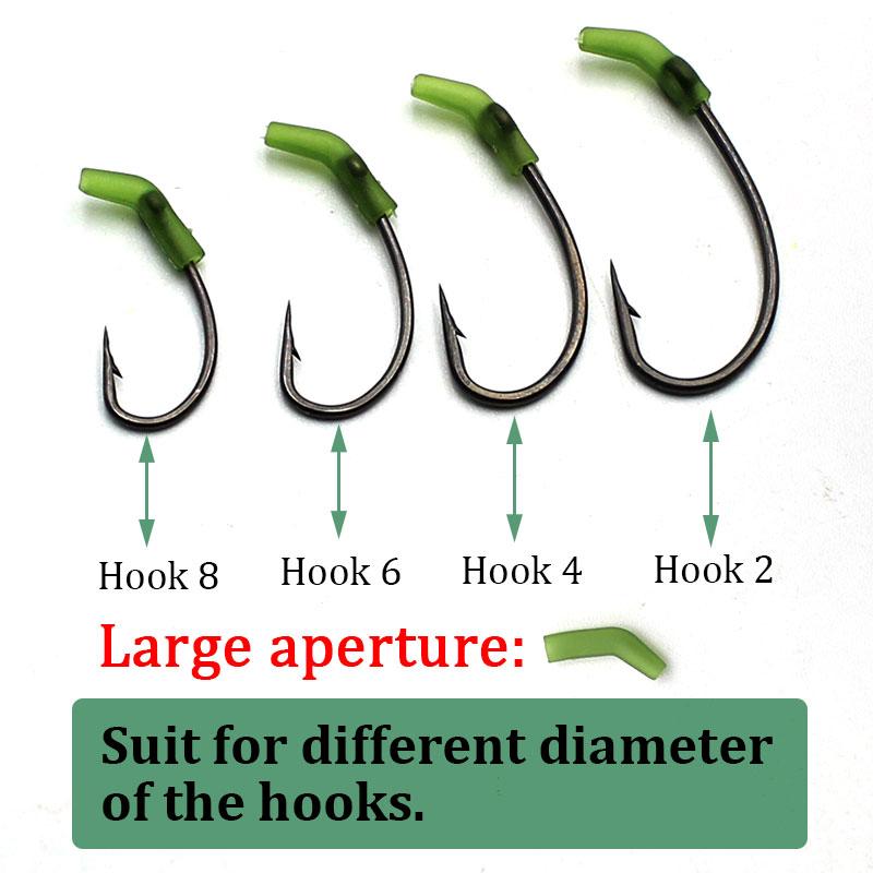 30pcs Carp Fishing Accessories Anti Tangle Sleeves Line Aligner Tube For Feeder Carp Fishing Rig Hair Ronnie Rig Tackle