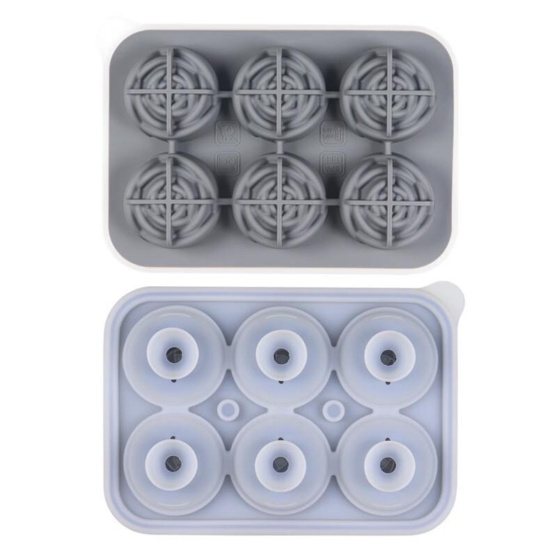 Food-Grade Silicone Ice Cube Tray with Lid
