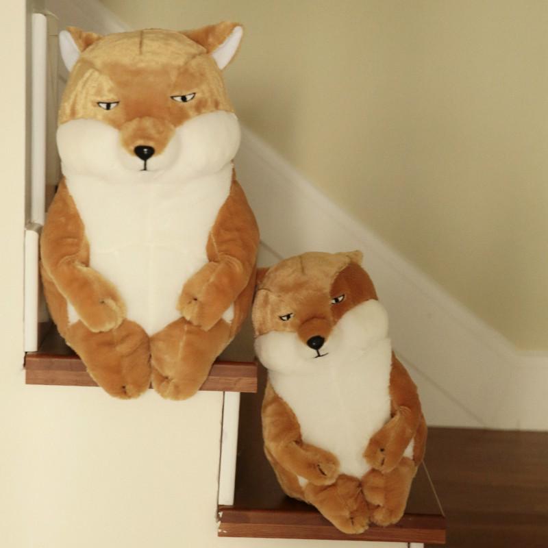 Simulation créative de renard assis, corbeau, toucan, bec-en-sabot, poupée, jouets en peluche, cadeaux pour enfants