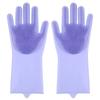 Silicone Rubber  Dishwashing  Gloves For Kitchen Multi - Use For Dishes Veggies Pet Bathing Ultimate Home Cleaning Magic Tool