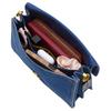 Coach Tabby 30 Removable Chain Strap Denim Shoulder Bag Large Women shoulder bag Brass Dark-Blue CAN17-B4RHO