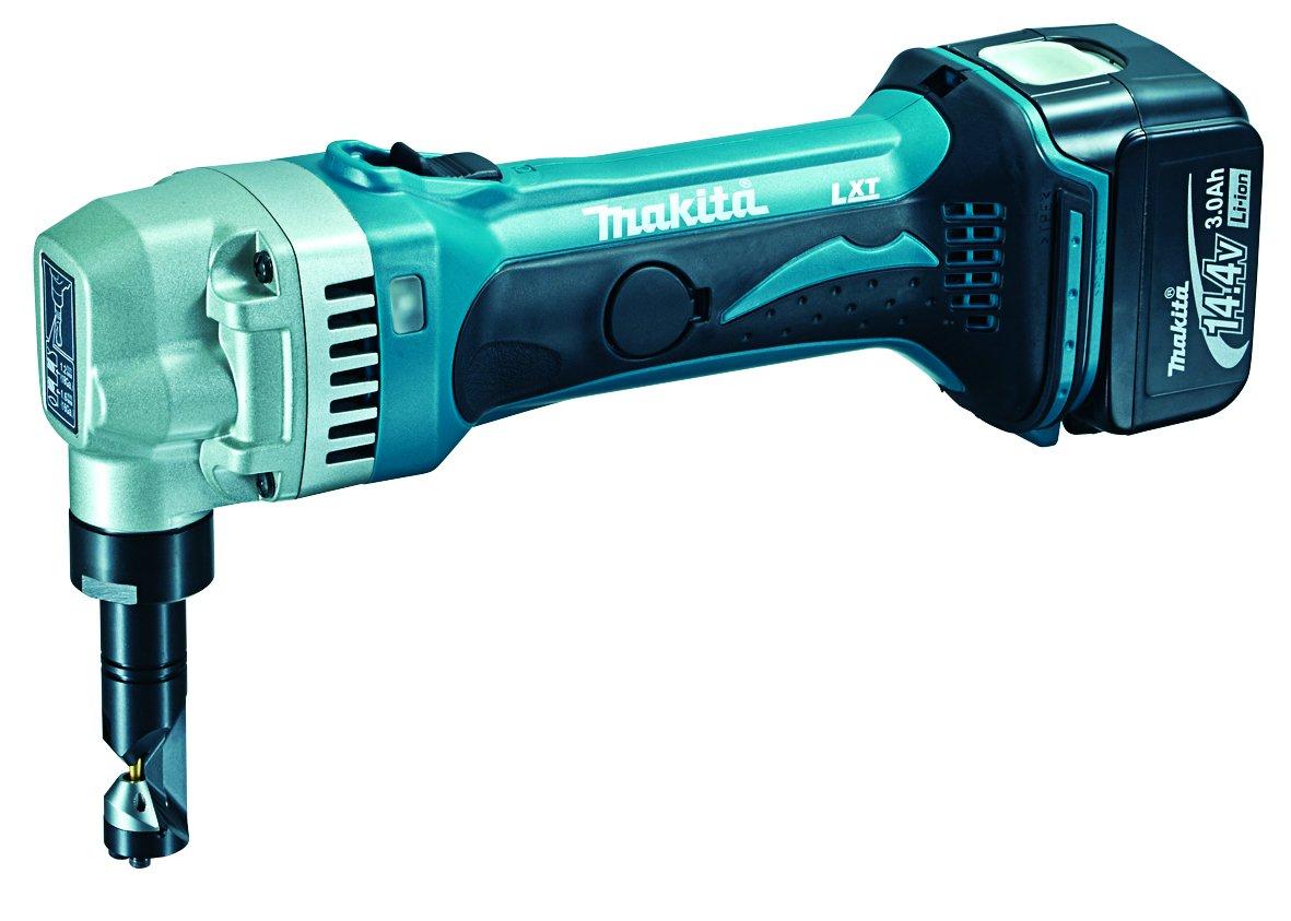 

Makita Rechargeable Nibbler Cutting Capacity Mild Steel Plate 3Ah Case Included JN160DRF 14.4V 1.6mm Battery, Charger,