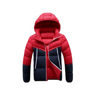 Light Cotton Clothing Men's Models Winter New Crash Colour Slim Splicing Removable Cap Thickened Hooded Comfortable and Versatile Jacket