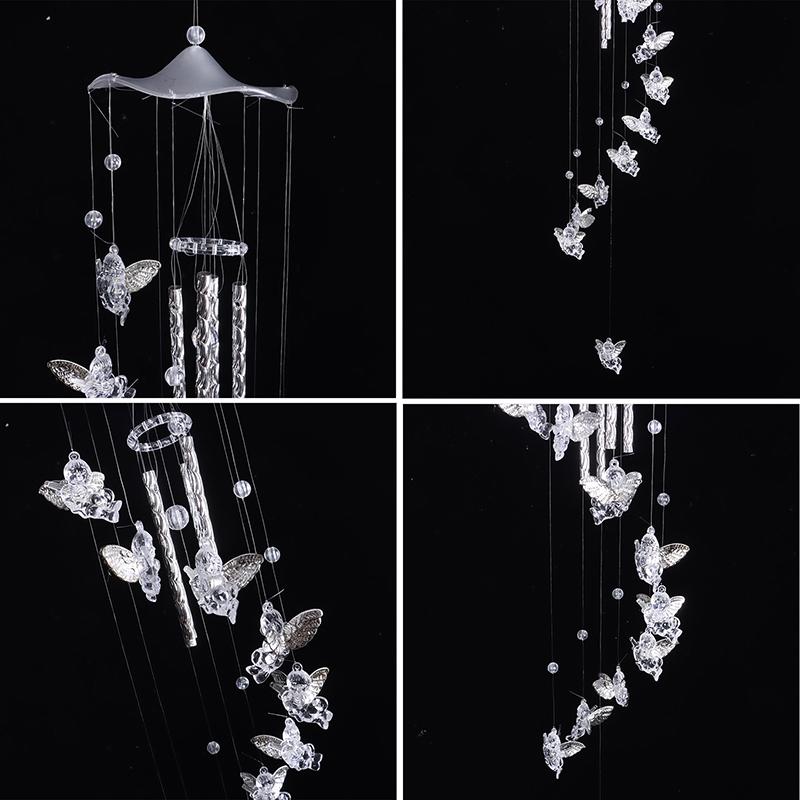 Wind Chimes Yard Gift Good Luck Guardian Angel Metal Bell Hanging Nice Sound