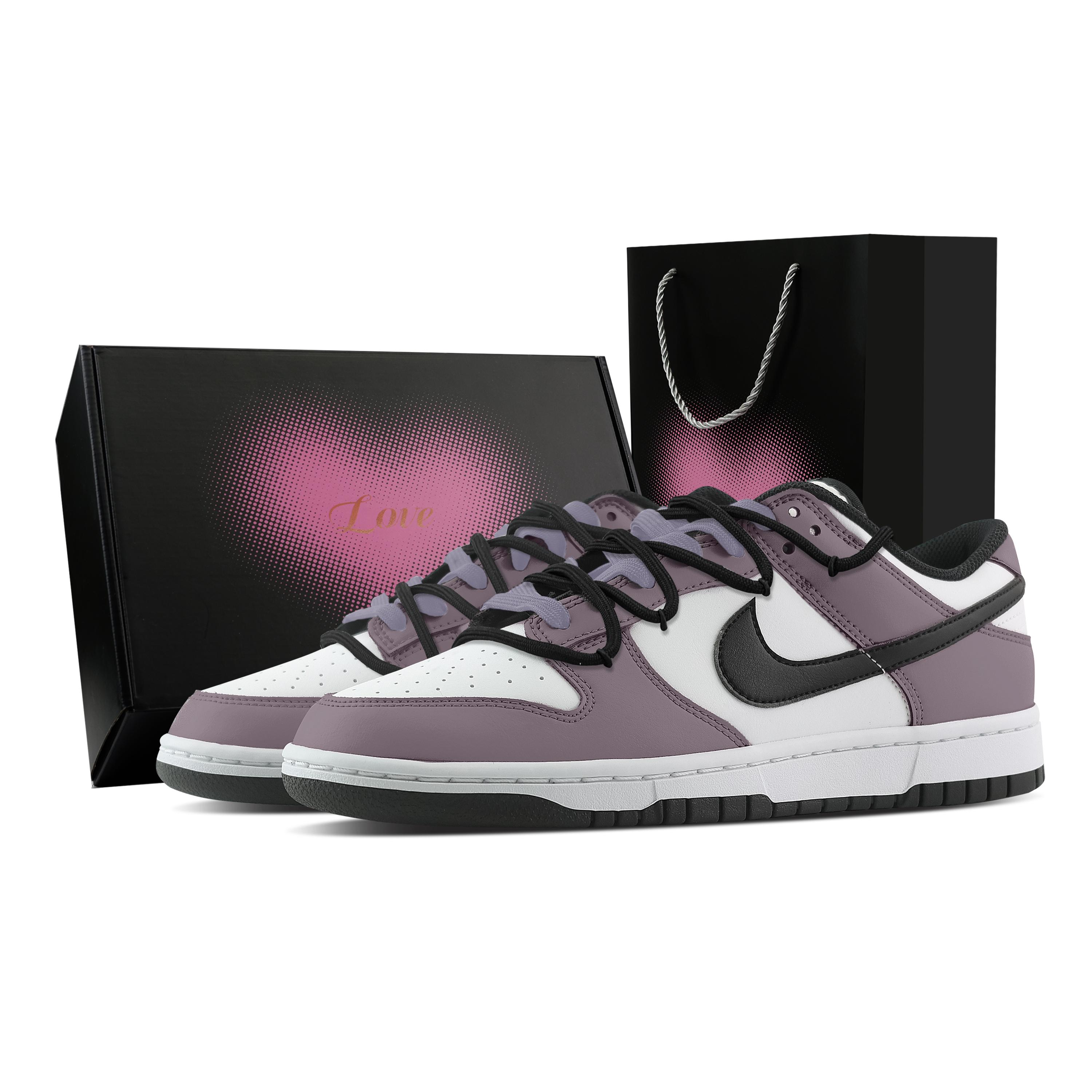 

Nike Dunk Starlight Lavender, Heart Box Abrasion Resistant Low top Skateboard Shoes Unisex Purple DD1391-100(Team773- ) 44.5
