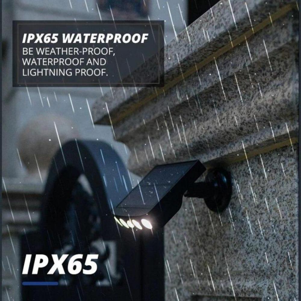 4LED Solar Wall Lamp Outdoor Motion Sensor Waterproof and Rotatable LED Lamp Garden Street Lamp Monitoring Lamp Courtyard Balcony Observation Lamp