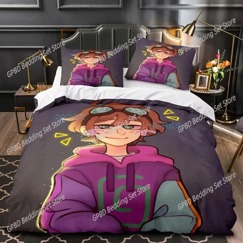3D Print Karl Jacobs Beding Set 3D Printed Suitable for Bedrom Soft with Soft Fabric Duvet Cover Set With Pilowcases Children Kids Home Textile