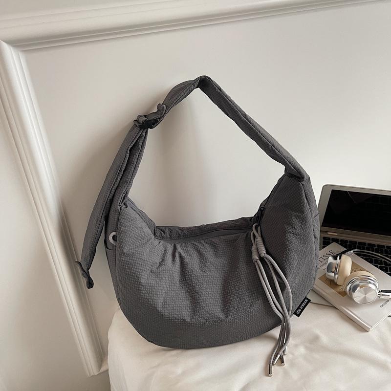 Effen Kleur Schoudertas Dames Lichtgewicht Grote Capaciteit Crossbody Tas