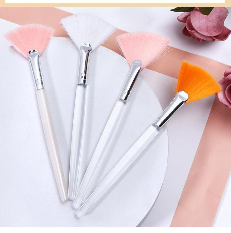 DIY Fan Brush Facial Mask Brush Soft Portable Makeup Brush Face Applicator Practical Beauty Make Up Tool For Women And Girls