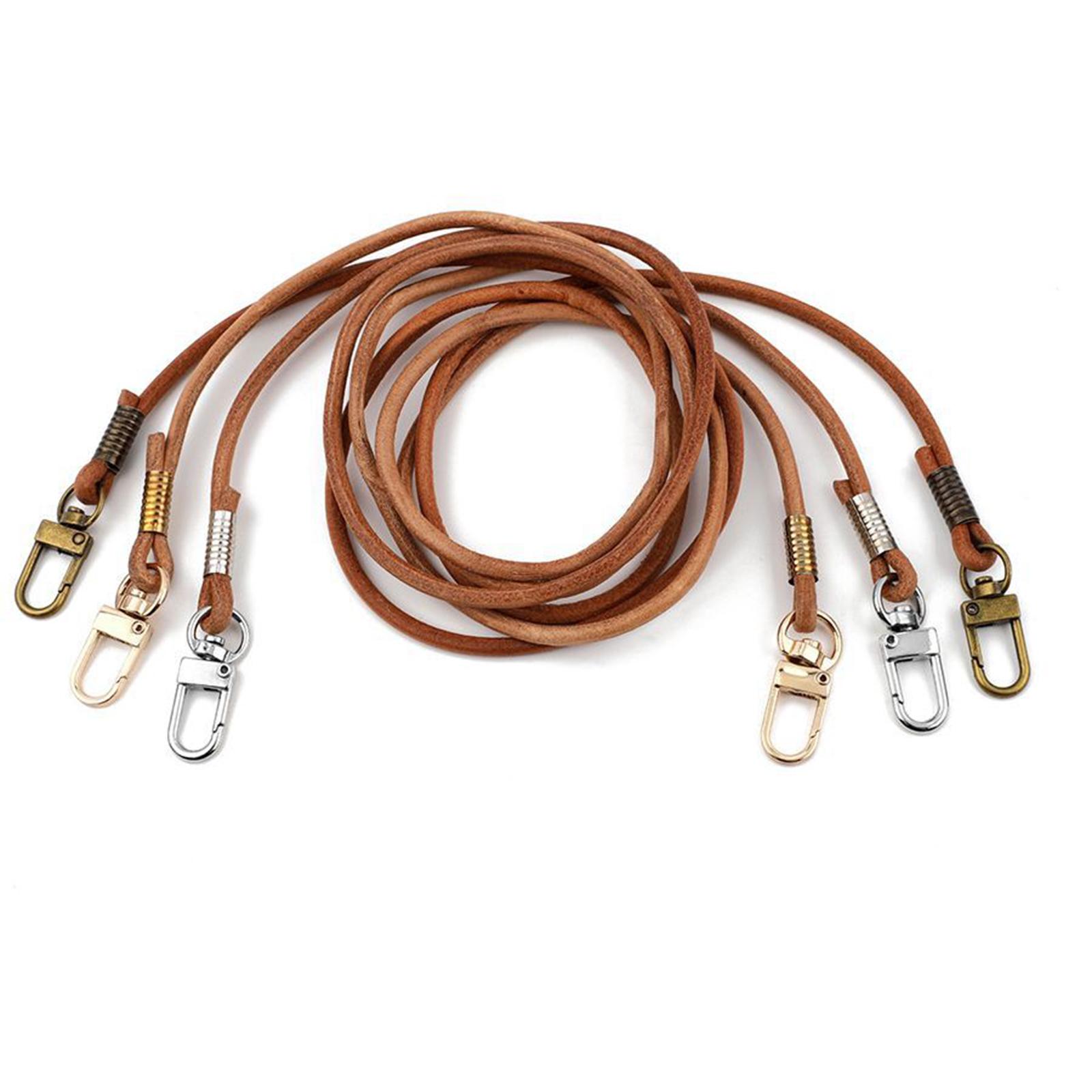 4 мм плечевой ремень 15/23/31/47 дюймов круглый ремень для сумки-ведра с пряжкой — фото 7