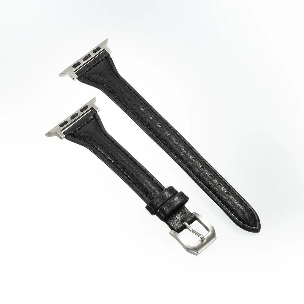 Slim Girl Strap For Apple Watch S10 42mm 46mm 9 8 7 41/45mm PU Leather Band 38/42mm For iwatch Bracelet SE 40 44mm 6 5 4 3 49mm