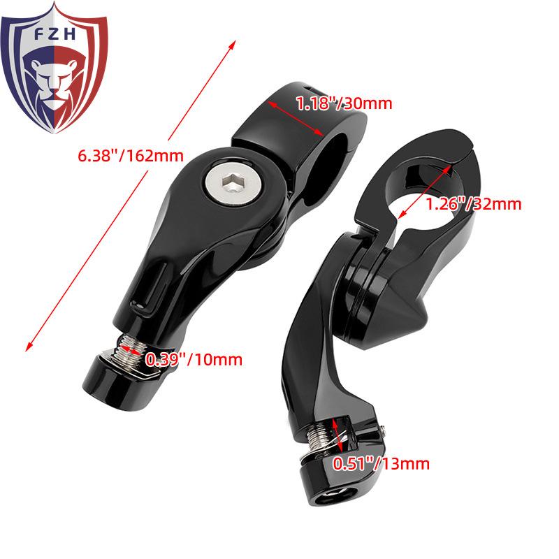 Universal Motorcycle Crash Bars Footrests for Harley Cruiser