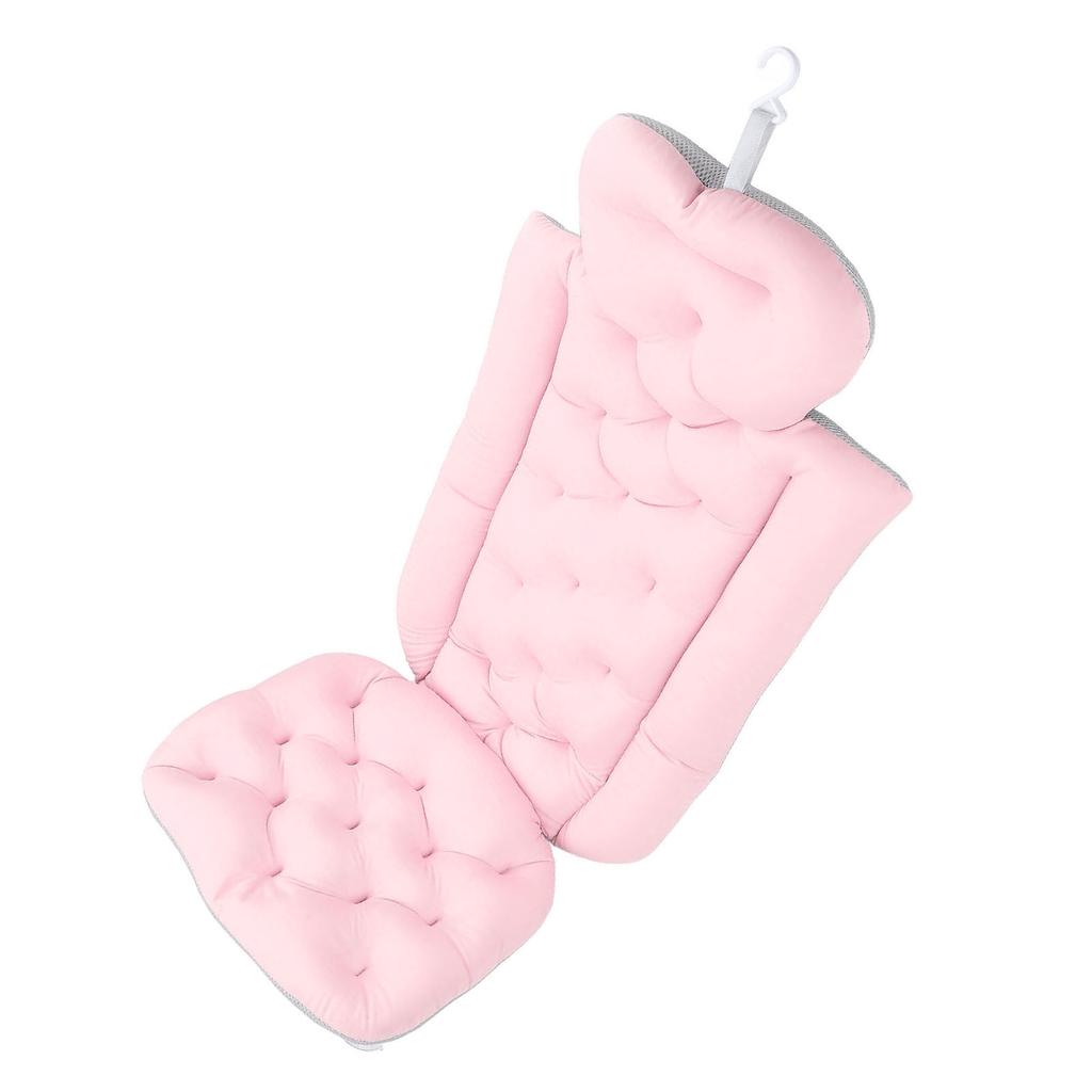 Full Body Bath Pillow Lengthened Type Adult Bath Mat for Hd Neck Support with Suction Cups