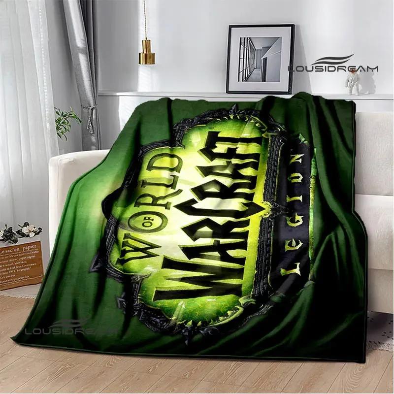 Game World of Warcraft Printed Blanket Kids Warm Flannel Soft and Comfortable Blankets Home travel blanket birthday gift
