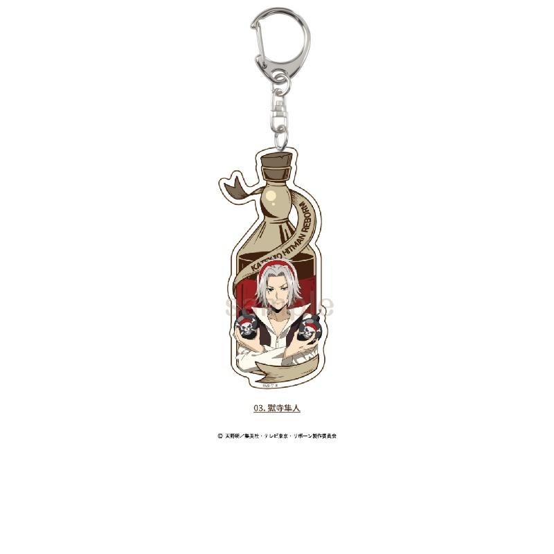 Anime Katekyo Hitman Reborn Ornaments Sawada Tsunayoshi Gokudera Hayato Yamamoto Takeshi Acrylic key chains Gift 6 cm