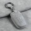 Leather Car Key Case Cover Shell Fob for Hyundai Grand Prix GN7 IONIQ6 Nuovo Kona Genesis Coupe Sonata Ix35 Protector Keychain