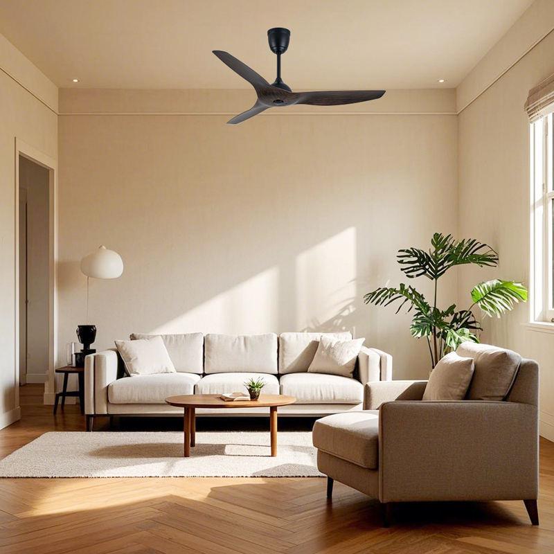 Energy-Efficient High Power Metal Ceiling Fan with Remote Control for Living Room or Hotel