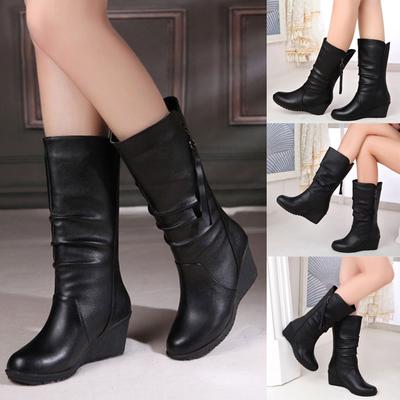 Fashion Women's Boots Casual Boots Warm Snow Boots Shoes Leather Boots