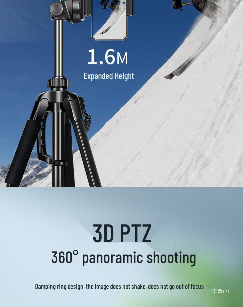 Víceúhlový držák telefonu s přisvětlením pro streamování, selfie a video