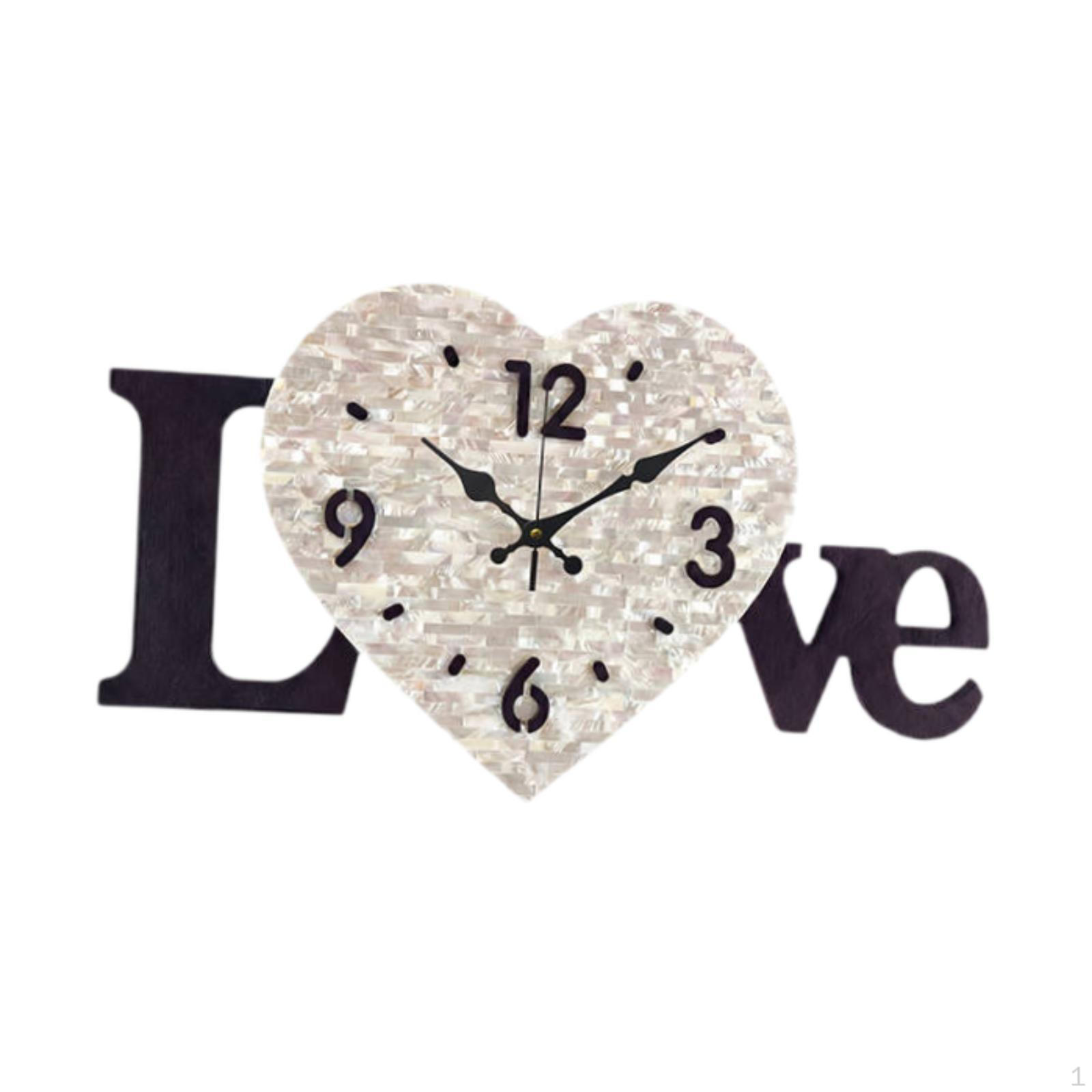 Love Clock Decorative Art Lightweight Irregular Aesthetic