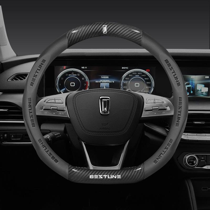FAW Besturn X80 Äkta Läder Rattkåpa - Premium Interiörtillbehör
