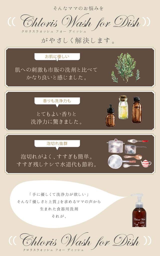 Kuriya Chemical Cloris Wash for Dish 250ml Pompă dedicată 1000ml Set detergent de vase Delicat cu pielea mâinilor