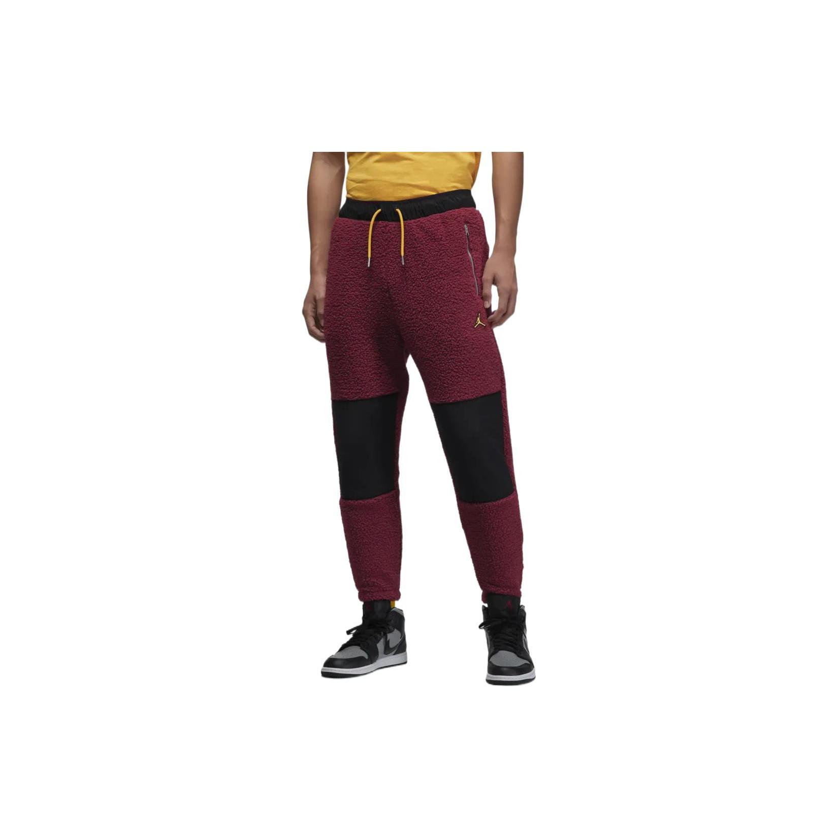 Jordan Knitted Sweatpants Men s Red Moderate Cuffed Pants DV1570-680 XXXL