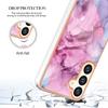 YB IMD Series-16 Style-E For Samsung Galaxy S24 Marble Case 2.0mm TPU Anti-Scratch Phone Cover