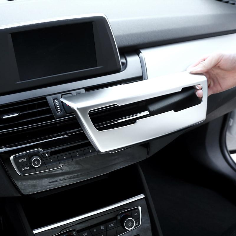 For BMW 2 Series F45 F46 218i 2015-2018 ABS Carbon Fiber Center Console Volume Control Panel Cover Trim Car Accessories