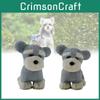 Adorable 26cm Soft Plush Schnauzer Dog Toy Cuddly Doll For Kids Perfect Gift