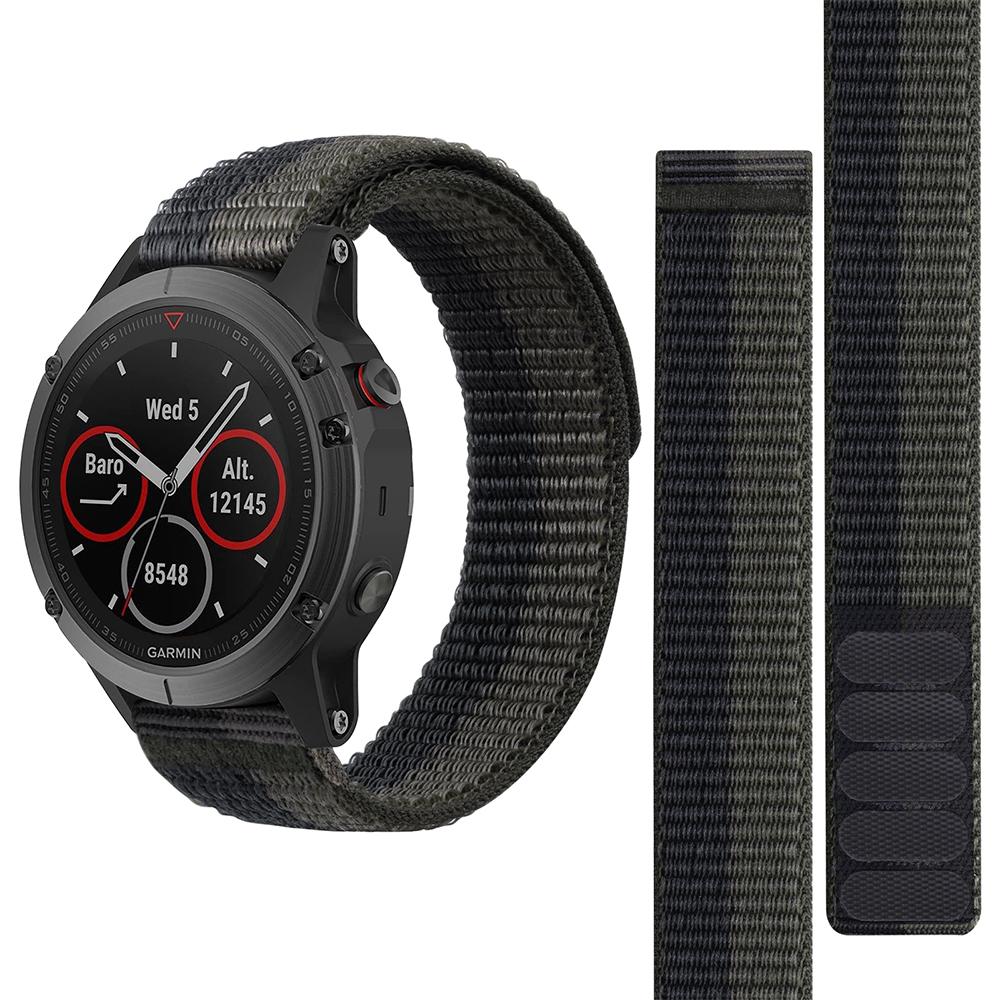 22mm Hook Loop Nylon Strap Watchband For Garmin Fenix 7 Pro 6 Pro 5 Plus Forerunner 965 955 945 935 265 255 Epix Pro 2 Bracelet