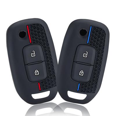 Silicone Car Flip Key Case Cover For Renault Kwid  Kadjar Captur Megane Sandero Stepway Logan Clio 5  Arkana