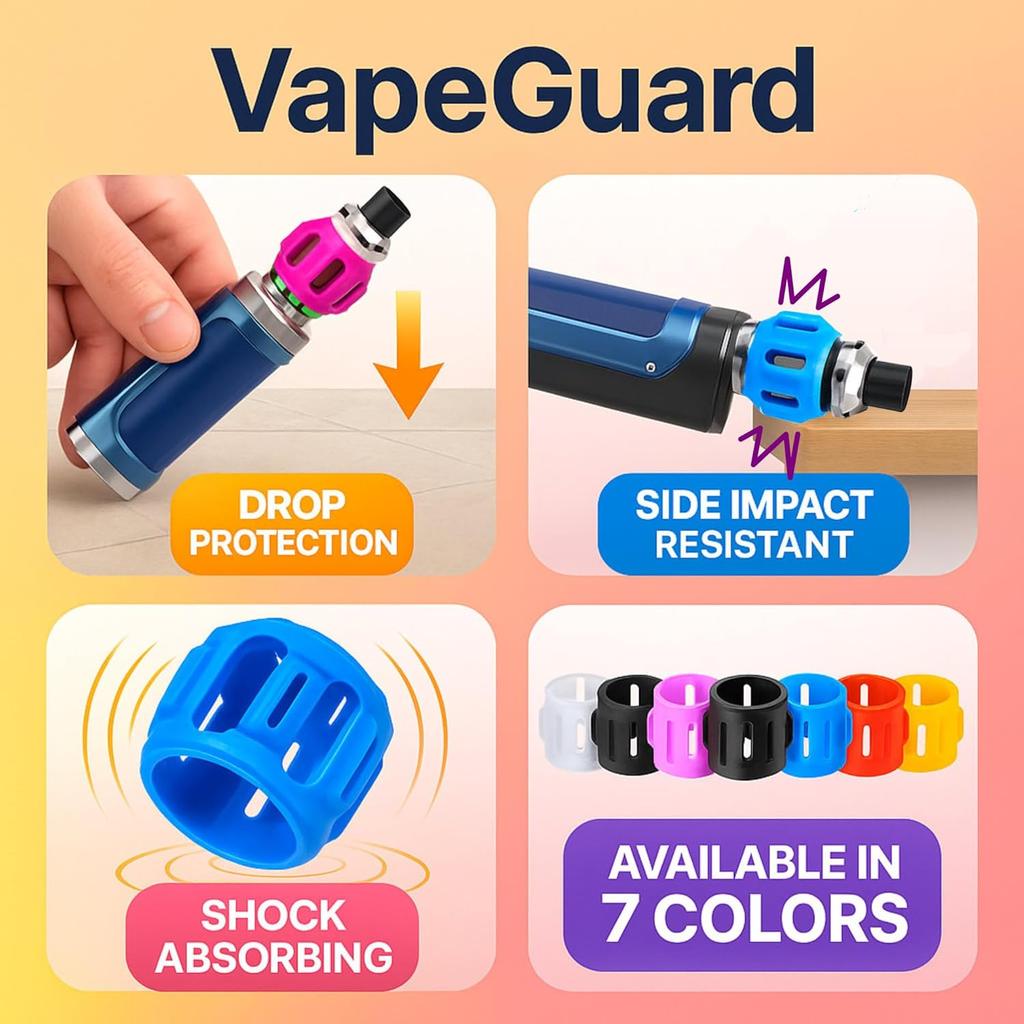 3-in-1 Silicone Shock Absorbing Tank Protector Sleeve | Anti-Break Glass Armor Cover | Durable Bands Will Fit Any Tank (black)