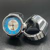 Ring Watch Creative Quartz Finger Watch Fashion Adjustable for Men Women Students Silver