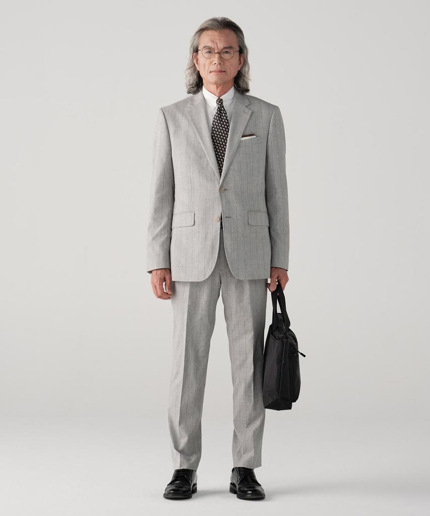 STCO Italy Guabello Wool/Silk Blend Suit Pants_Grey (Classic Fit)_Sslwb93Ctg